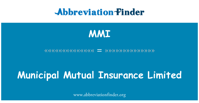 MMI: Municipal Mutual Insurance Limited