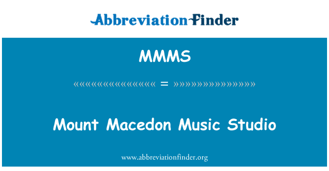 MMMS: Mount Macedon Music Studio