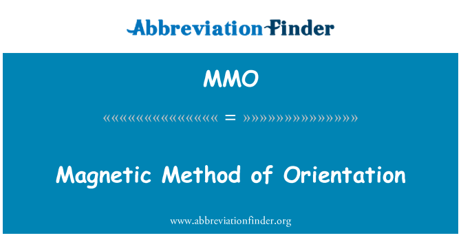 MMO: Méthode magnétique d'Orientation