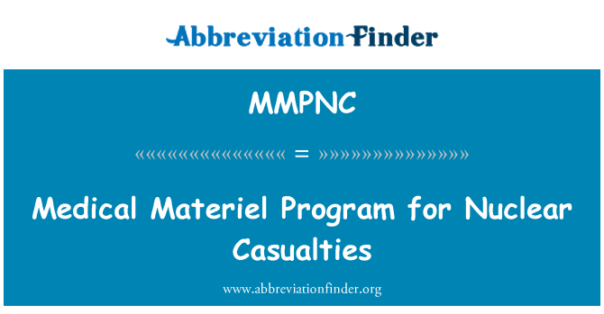 MMPNC: Materjal mediku programm għall-disgrazzji nukleari