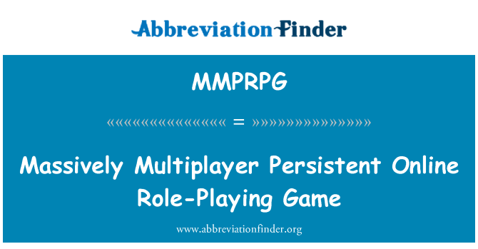 MMPRPG: Jogo Multiplayer persistente playing on-line