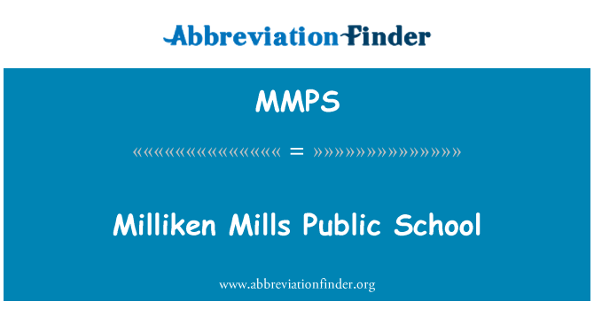 MMPS: Milliken Mills státní škola