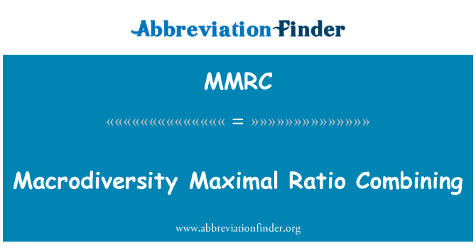 MMRC: Macrodiversity максимальный коэффициент совмещения