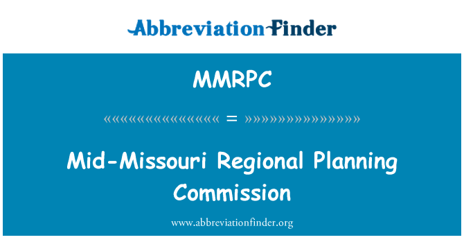 MMRPC: 中部的密蘇里州區域規劃委員會
