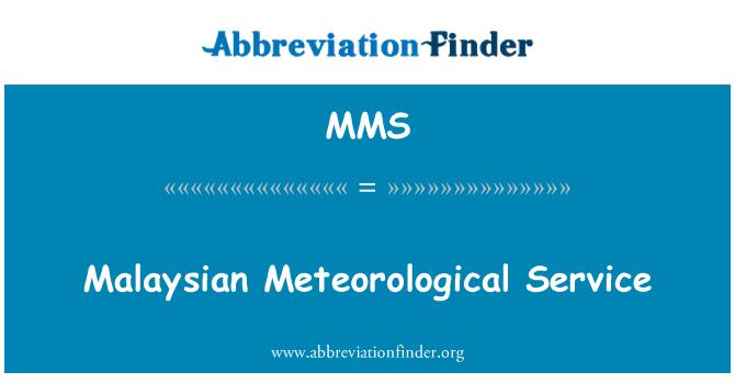 MMS: Malaysiske meteorologisk Service