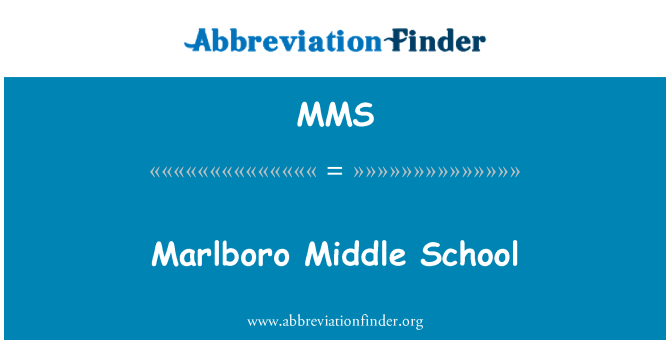 MMS: Marlboro मिडिल स्कूल