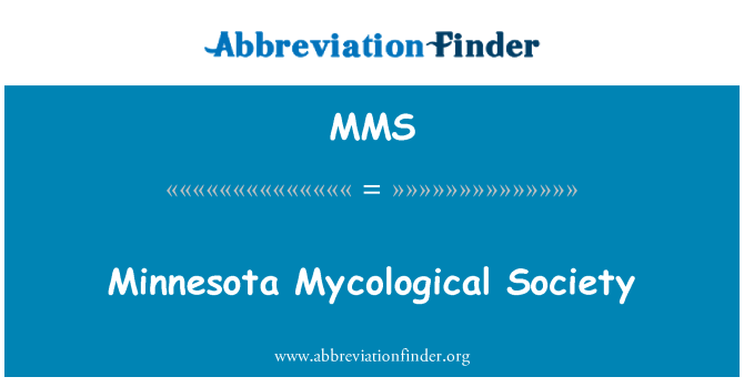 MMS: Minnesota sosyete Mycological
