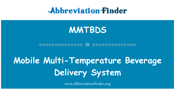 MMTBDS: Mobil flera temperatur dryck leveranssystem