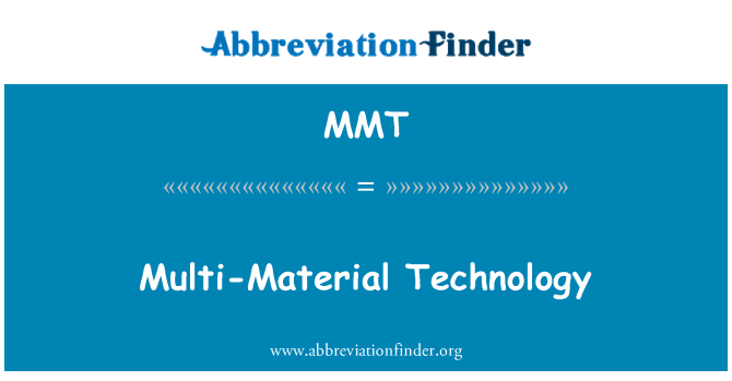 MMT: Multi-material tehnologije