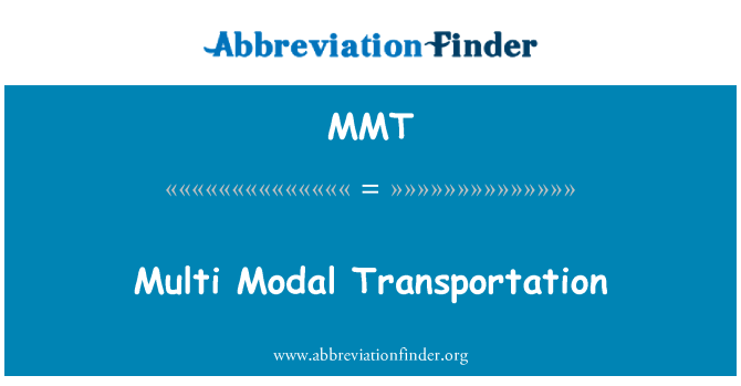 MMT: Multi modalne transport