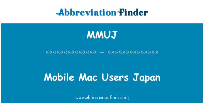 MMUJ: Mobilné Mac užívatelia Japonsko
