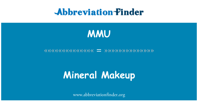 MMU: Maquillaje mineral