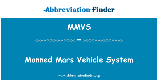 MMVS: Bemande Mars voertuig systeem