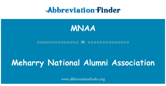 MNAA: Asosyasyon Anciens Meharry nasyonal