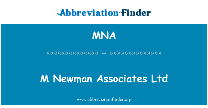 MNA: M Newman soċji Ltd