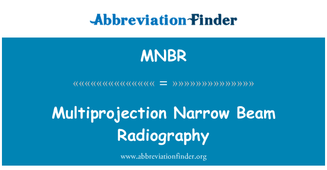 MNBR: Multiprojection 窄波束成像