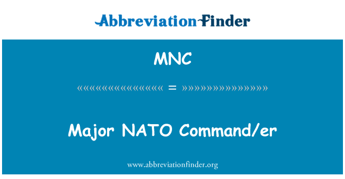 MNC: Kòmand nò ATLANTIK majò/р
