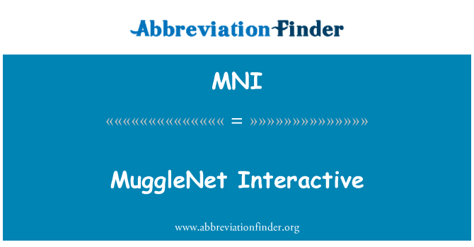 MNI: MuggleNet 인터랙티브
