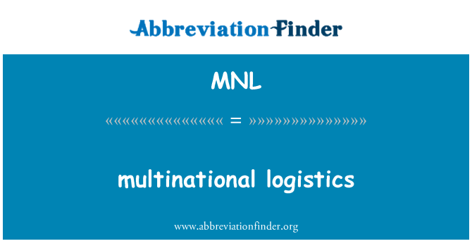 MNL: mnohonárodná logistika