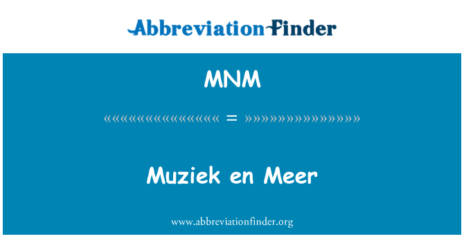 MNM: Muziek ro Meer