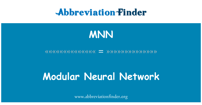 MNN: Rhwydwaith niwral modiwlaidd