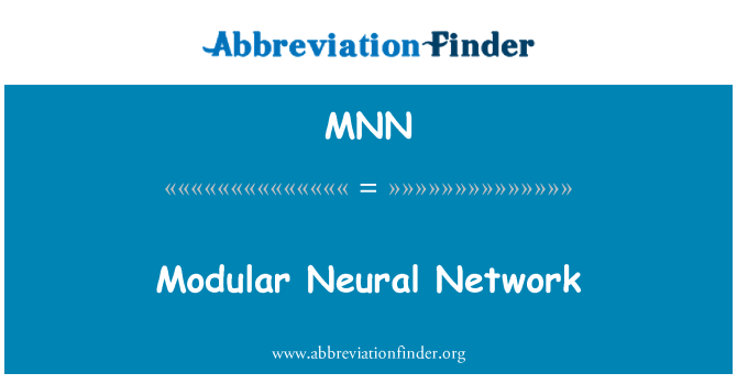 MNN: โมดูลาร์โครงข่ายประสาท