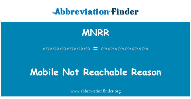 MNRR: Mobilne razlog ni dosegljiv