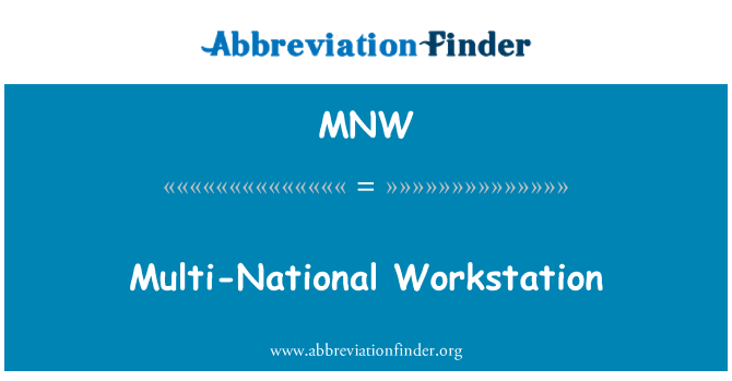 MNW: 多国籍のワークステーション