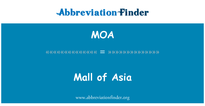 MOA: Mall of Asia