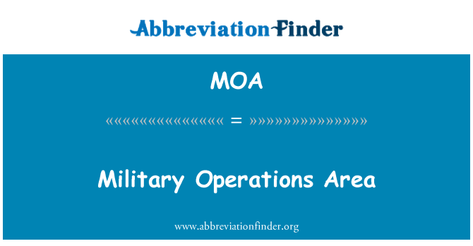 MOA: Zona de operaciones militares