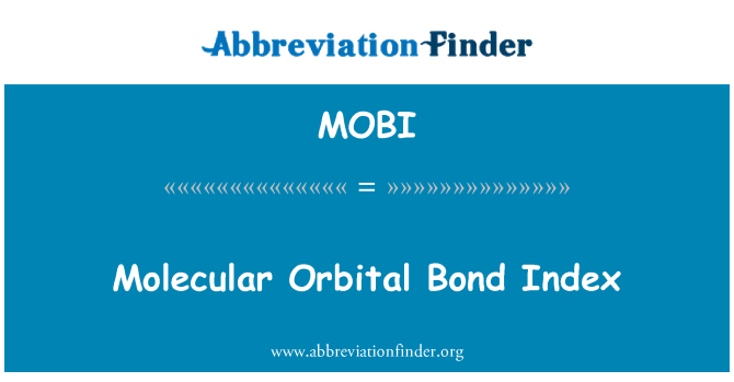MOBI: Molekulární orbitální dluhopisový Index