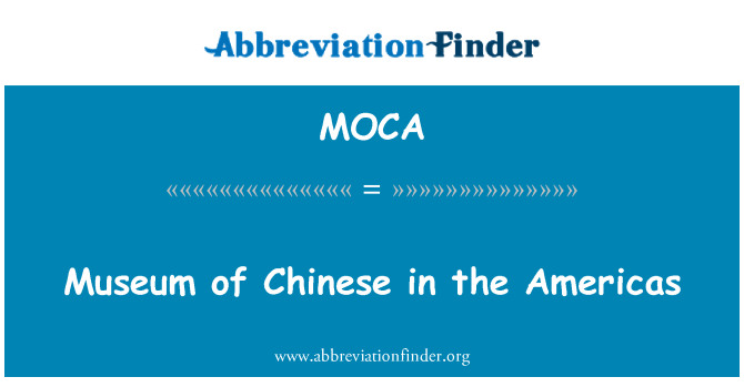 MOCA: Museu de chinês nas Américas