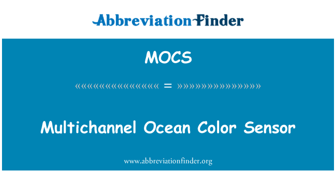 MOCS: Večkanalni Ocean barvni senzor