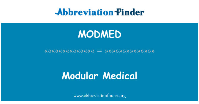 MODMED: Modüler tıp