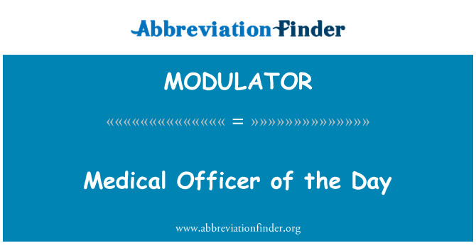 MODULATOR: Medikal ofisye de jou