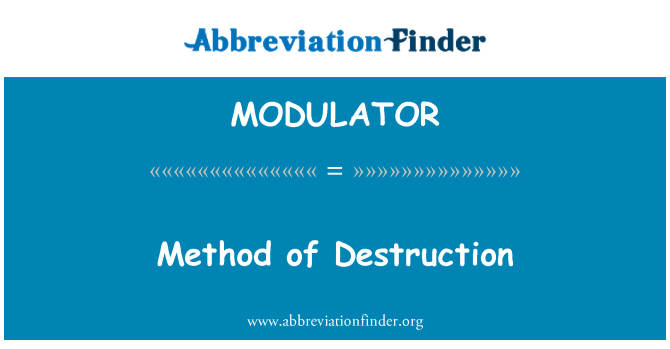 MODULATOR: Metòd pèdi