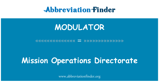 MODULATOR: Misijos operacijų direktoratas