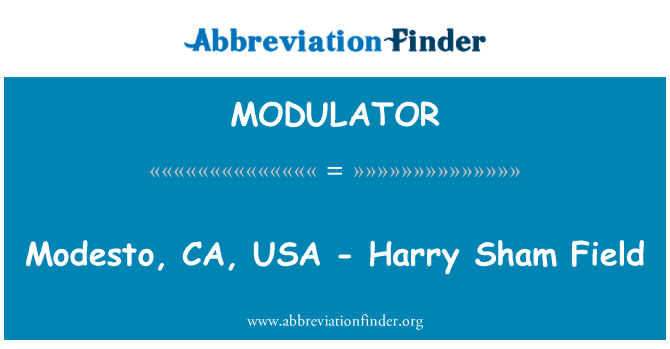 MODULATOR: Modesto, CA, USA - Harry Sham pole