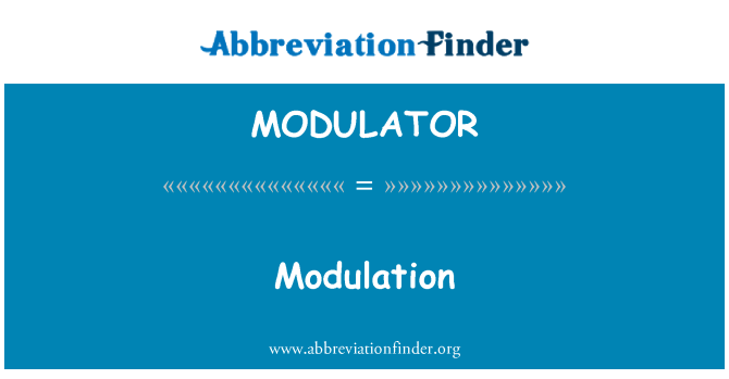 MODULATOR: 変調方式