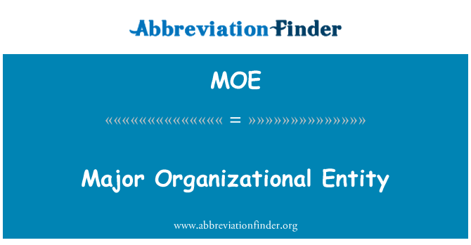 MOE: Pi gwo Entité Organisation