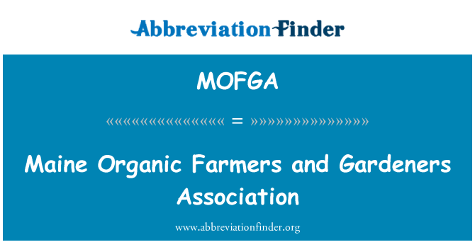 MOFGA: Cymdeithas arddwyr a ffermwyr organig Maine