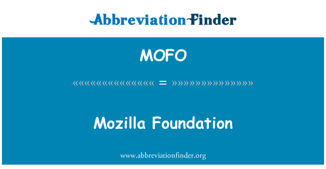 MOFO: Mozilla fondasyon