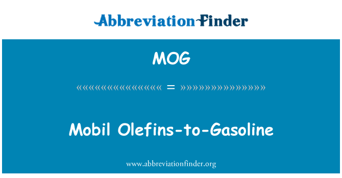 MOG: मोबिल-Olefins करने के लिए पेट्रोल