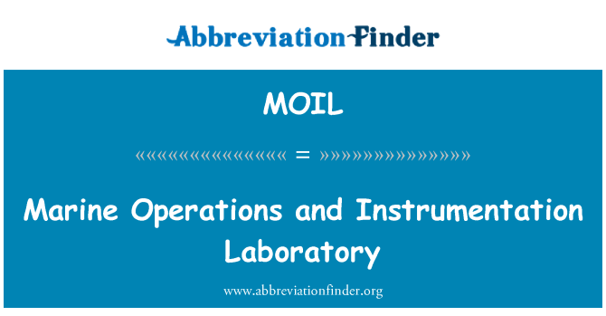 MOIL: Operasyon marin Et Instrumentation laboratwa