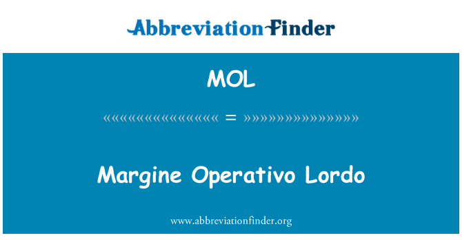 MOL: Margine Operativo Lordo