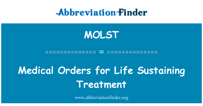 MOLST: Ordres mèdiques per a tractament de sostenir la vida