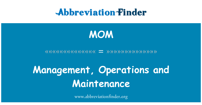 MOM: Gestion, fonksyònman ak antretyen