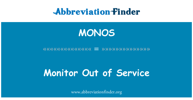 MONOS: Monitor kasutusest välja