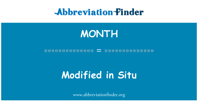 MONTH: Diubah di Situ