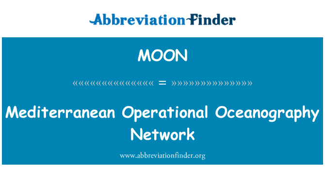 MOON: Réseau méditerranéen d'océanographie opérationnelle